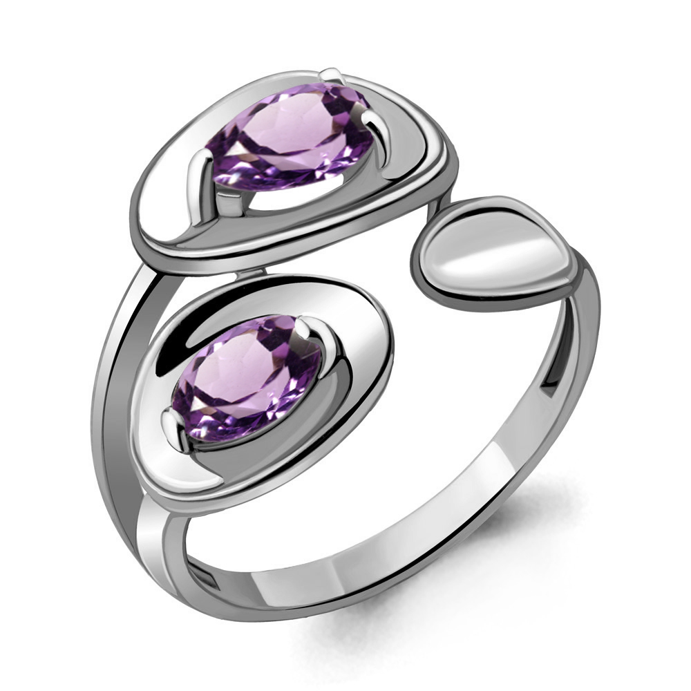 

Кольцо из серебра с аметистом р., Aquamarine 6918704, 6918704_925_р