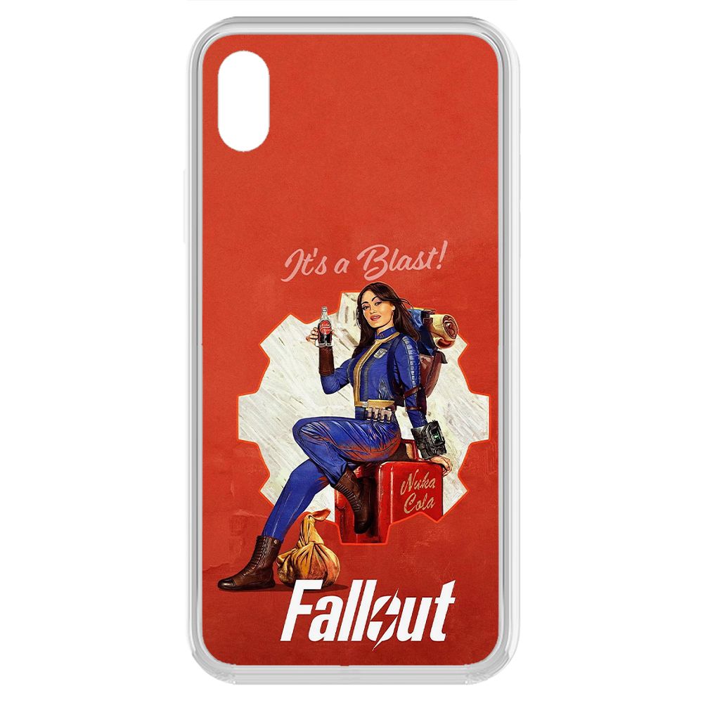 

Чехол-накладка Krutoff Clear Case Фоллаут (Fallout) - Это взрыв! для iPhone XR, Прозрачный