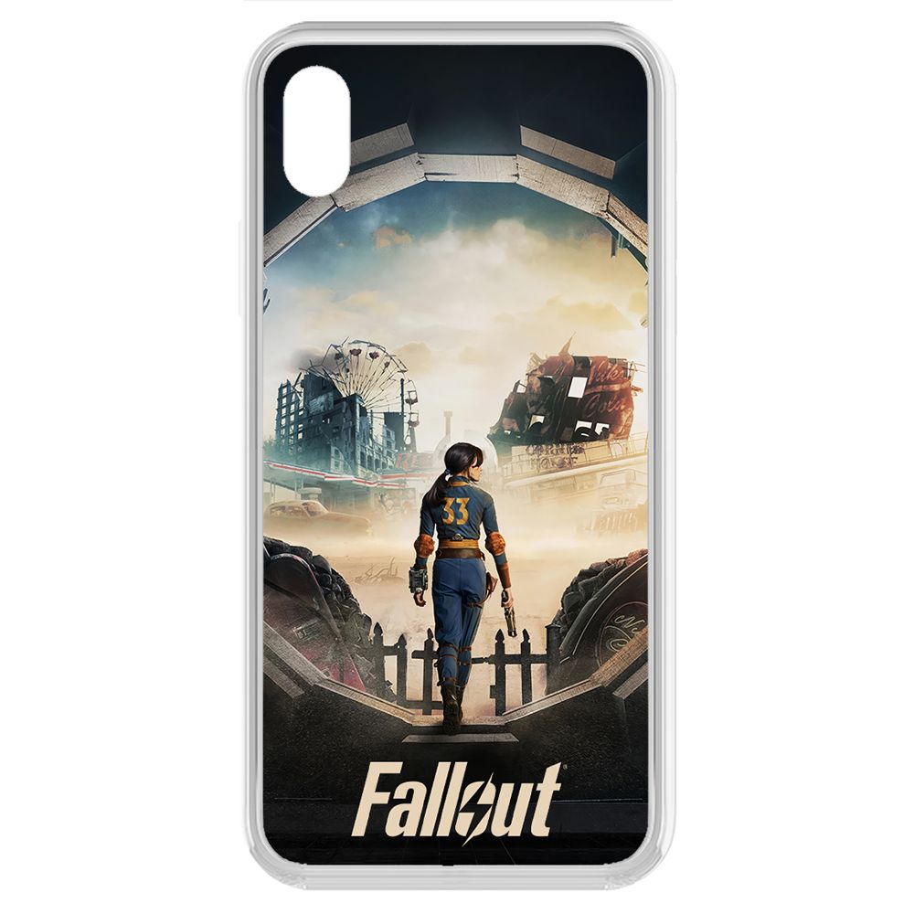 

Чехол-накладка Krutoff Clear Case Фоллаут (Fallout) - Убежище 33 для iPhone XR, Прозрачный