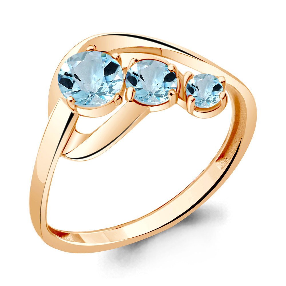 

Кольцо из серебра с топазом р., Aquamarine 6941602, 6941602_925_з
