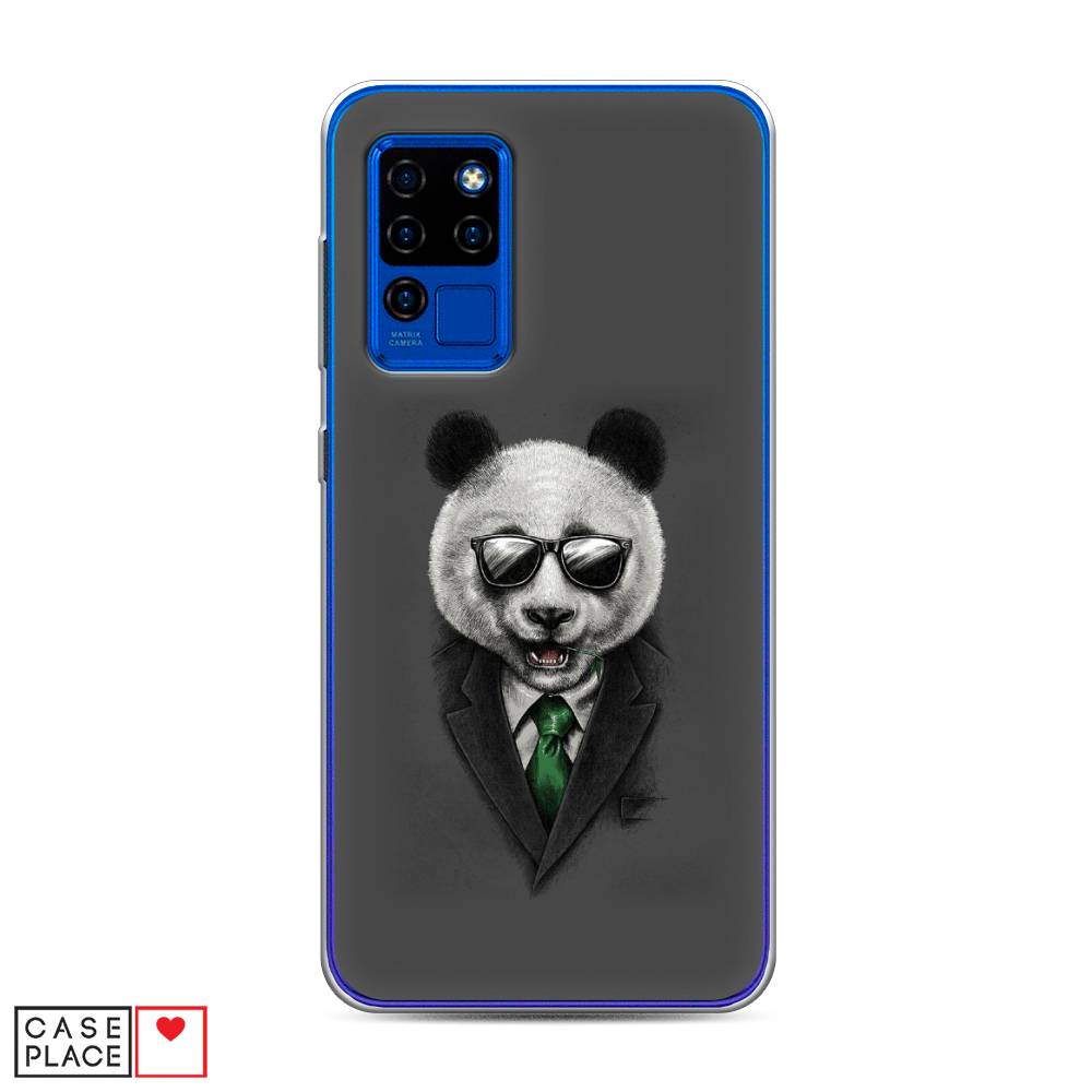 

Чехол Awog на Oukitel C21 / Оукитель C21 "Деловая панда", Серый;зеленый, 230350-10