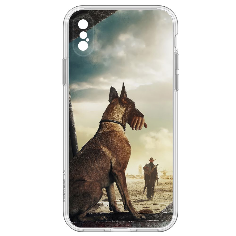 

Чехол-накладка Krutoff Clear Case Фоллаут (Fallout) - Псина для iPhone XS, Прозрачный