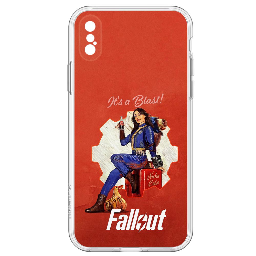 

Чехол-накладка Krutoff Clear Case Фоллаут (Fallout) - Это взрыв! для iPhone XS