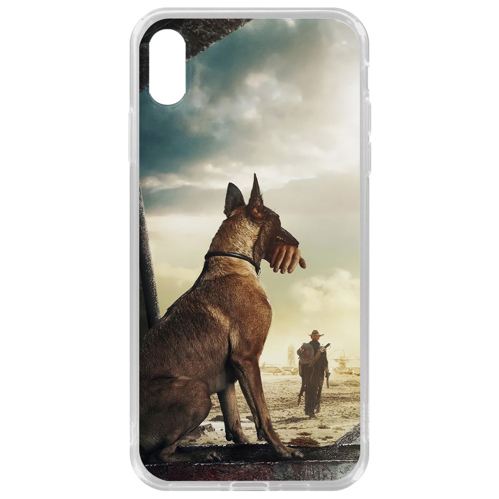 

Чехол-накладка Krutoff Clear Case Фоллаут (Fallout) - Псина для iPhone XS Max, Прозрачный