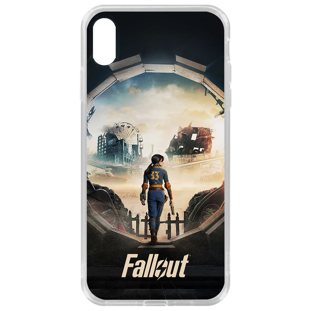

Чехол-накладка Krutoff Clear Case Фоллаут (Fallout) - Убежище 33 для iPhone XS Max, Прозрачный