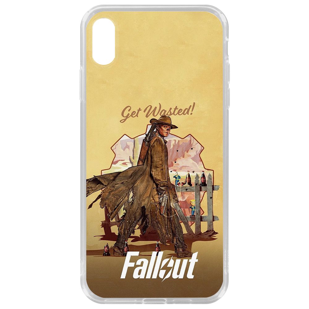 

Чехол-накладка Krutoff Clear Case Фоллаут (Fallout) - Давай напьемся! для iPhone XS Max, Прозрачный