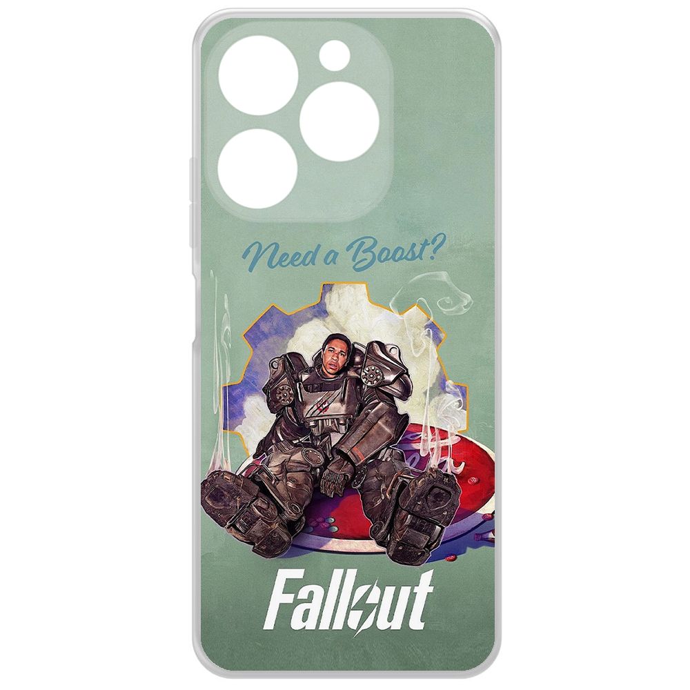

Чехол-накладка Krutoff Clear Case Фоллаут (Fallout) - Нужно ускорение для ITEL A70, Прозрачный