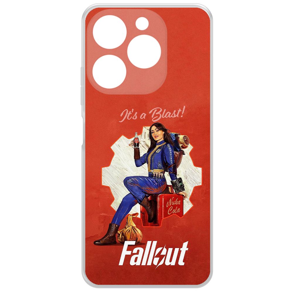 

Чехол-накладка Krutoff Clear Case Фоллаут (Fallout) - Это взрыв! для ITEL A70, Прозрачный