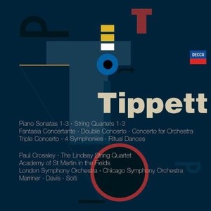 

Tippett: Piano Sonatas 1-3; String Quartets 1-3; Fantasia Concertante; etc. Neville Marrin, 6 CD