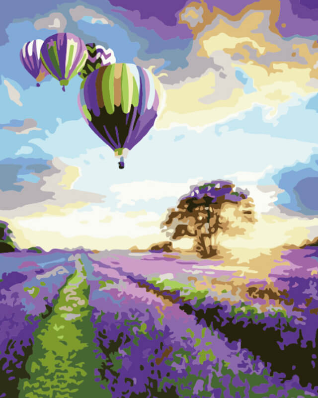 

Картина по номерам Цветной Премиум «Полет над лавандой» холст на подрамнике, 50х40 см, Полет над лавандой