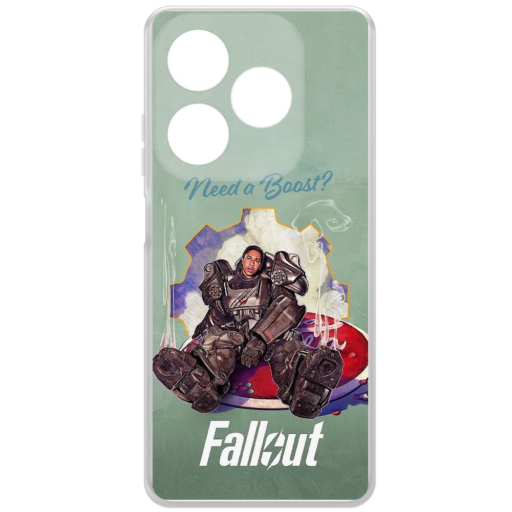 

Чехол-накладка Krutoff Clear Case Фоллаут (Fallout) - Нужно ускорение для ITEL P55, Прозрачный