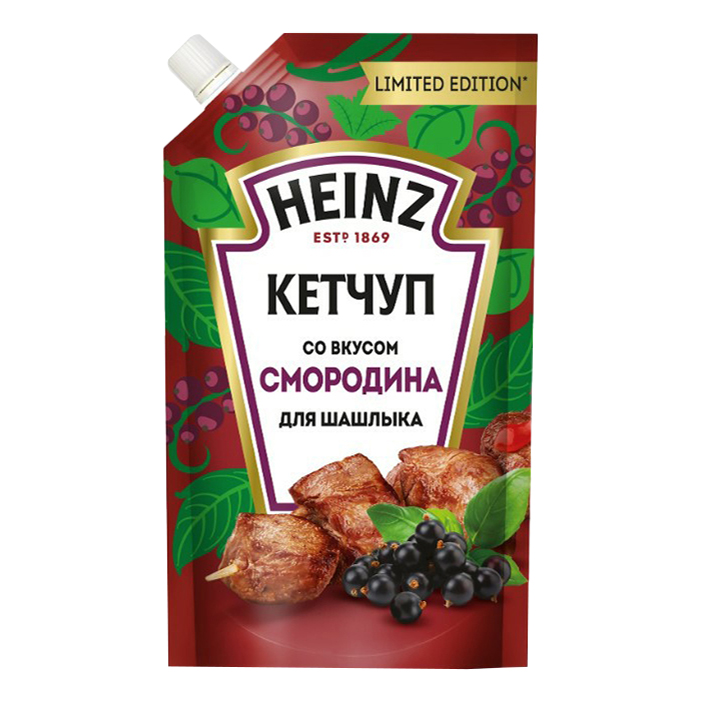 Кетчуп Heinz для шашлыка со вкусом смородины 320 г Нидерланды