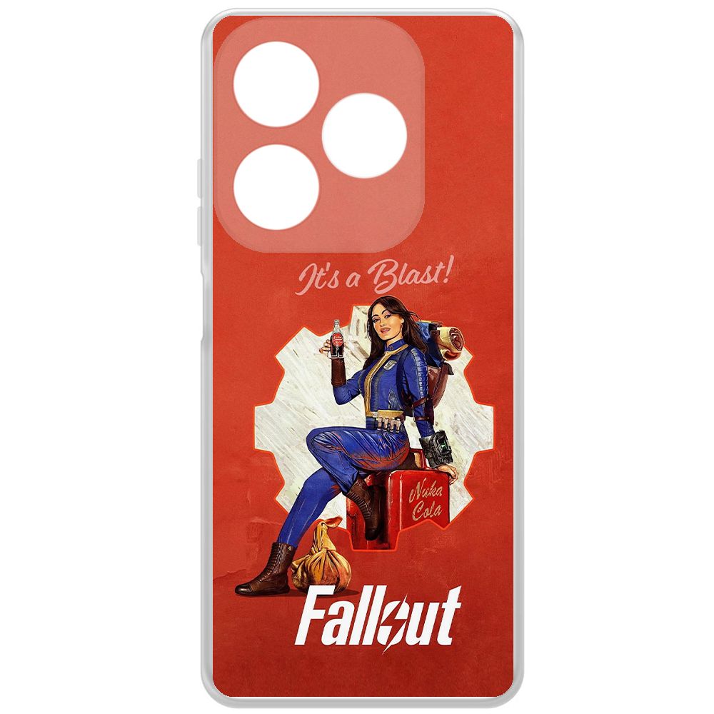 

Чехол-накладка Krutoff Clear Case Фоллаут (Fallout) - Это взрыв! для ITEL P55
