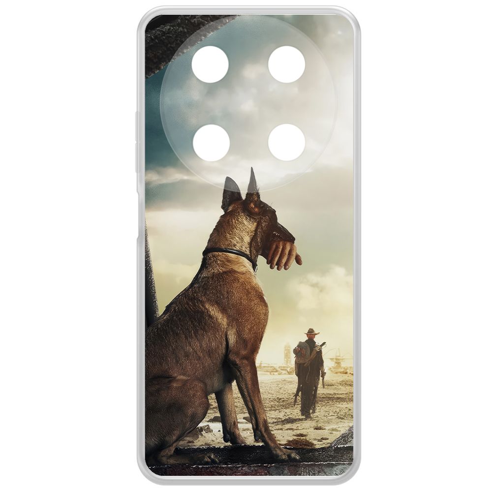 

Чехол-накладка Krutoff Clear Case Фоллаут (Fallout) - Псина для ITEL RS4, Прозрачный
