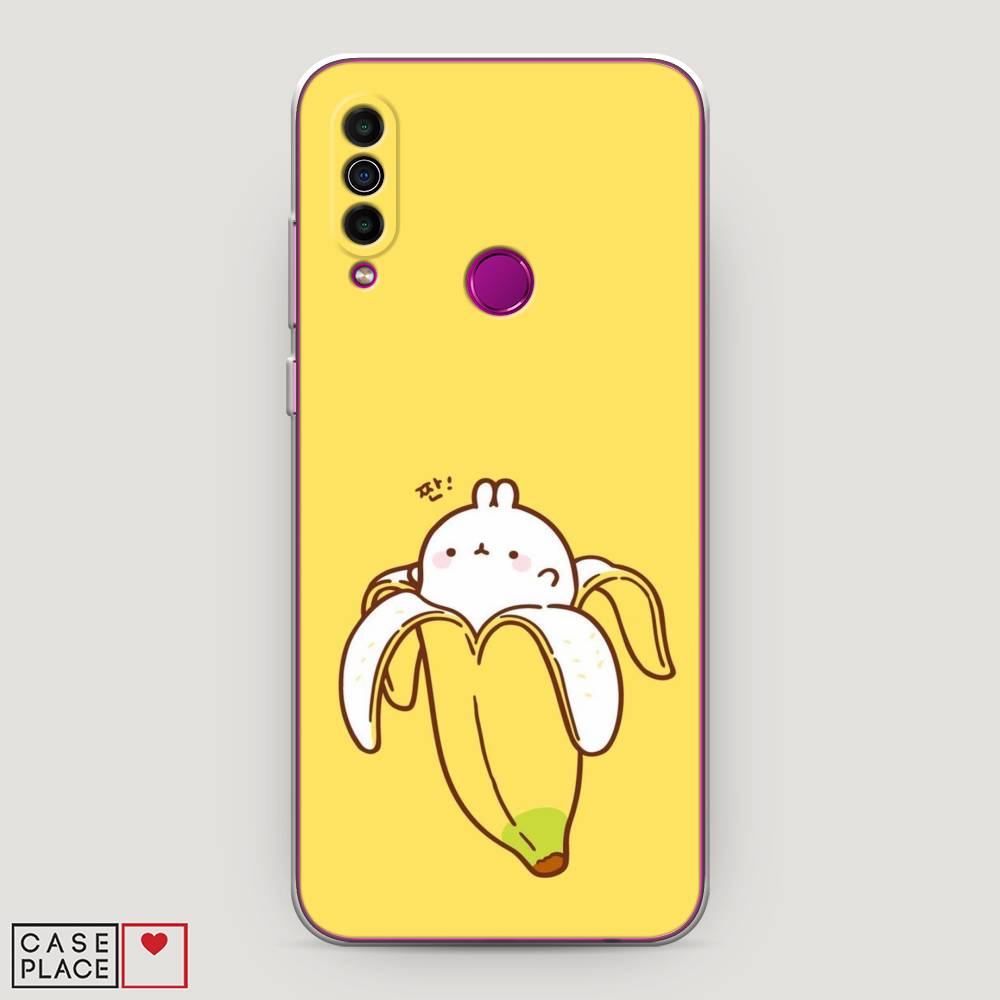 

Чехол Awog на Meizu M10 "Зайчик-бананчик", Желтый;белый, 73850-2