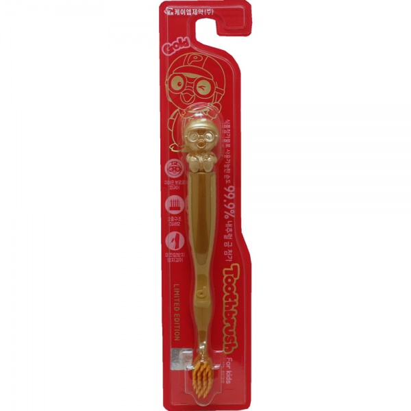 

Pororo gold toothbrush зубная щетка для детей от 3 лет, с ионами золота, мягкая