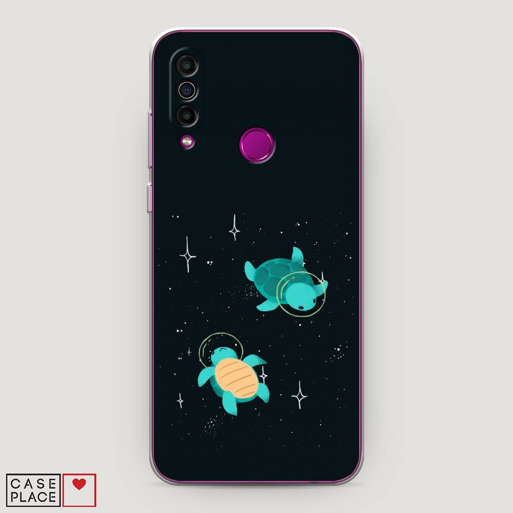 

Чехол Awog на Meizu M10 "Черепашки космонавты", Черный;синий, 73850-4
