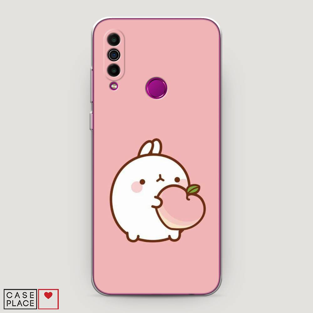 

Чехол Awog на Meizu M10 "Кролик с персиком", Розовый;бежевый, 73850-1