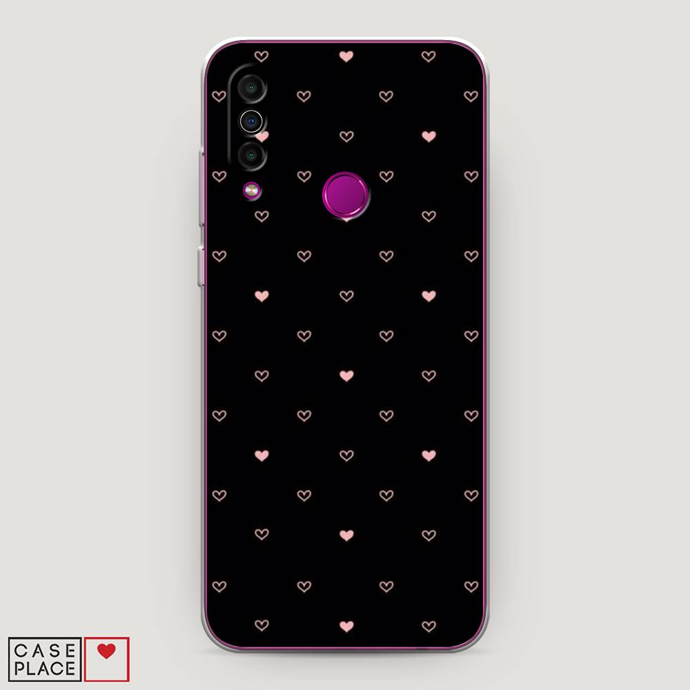 

Чехол Awog на Meizu M10 "Черный фон и сердечки", Розовый;серый;черный, 73850-3