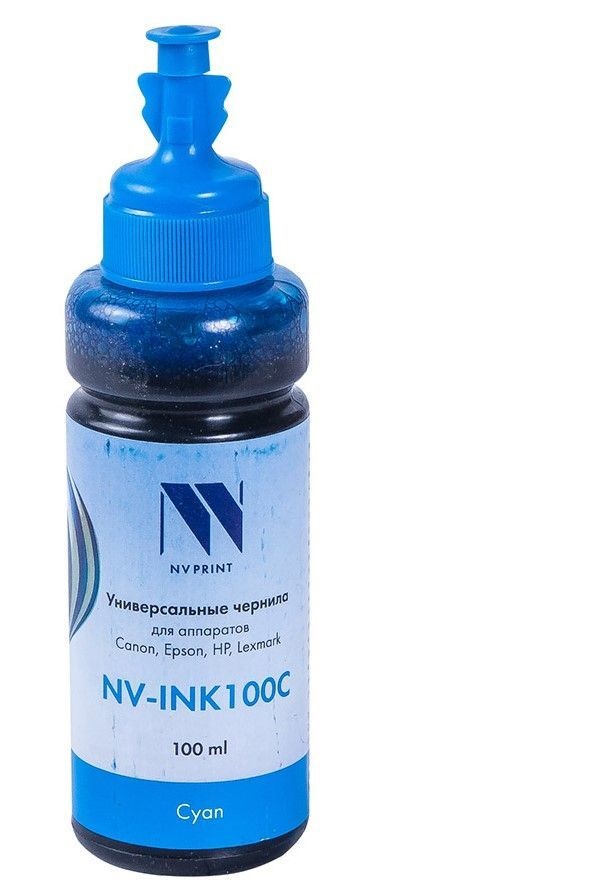 Чернила для струйного принтера NV Print NV-INK100UC (NV-49731) голубой, совместимый