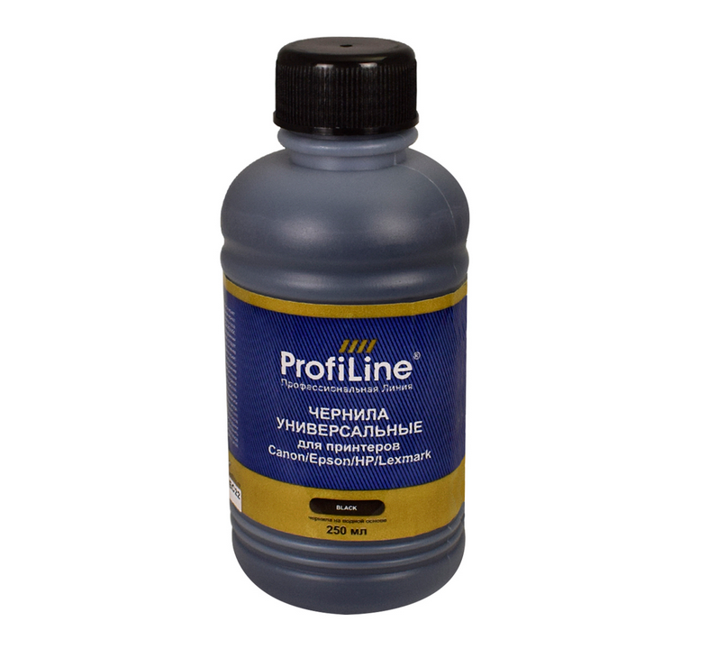

Чернила для струйного принтера Profiline (PL_INK_U_C/E/H/L_BK_250ml) черный, совместимый