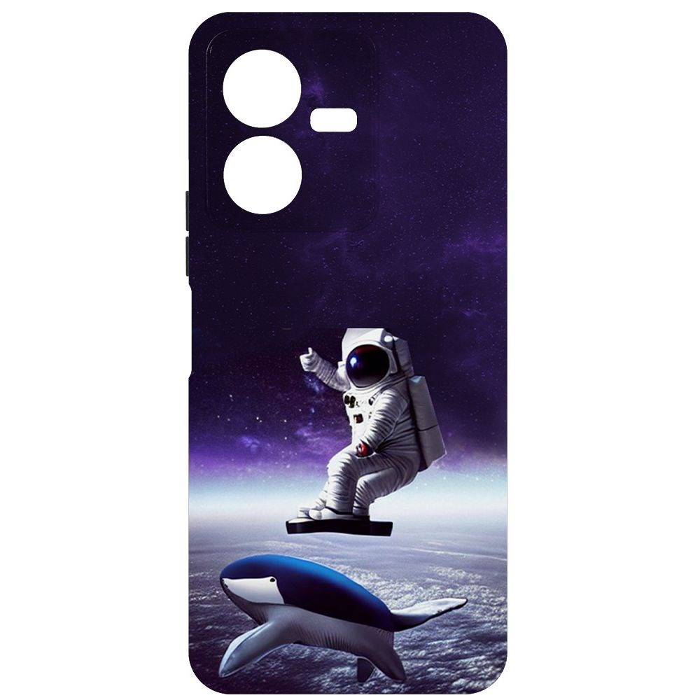 

Чехол-накладка Софт Спейсбордер для Vivo Y22, Черный