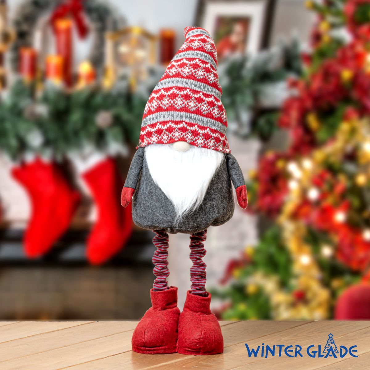 Новогодняя фигурка Winter Glade Гном F2195 на телескопических ногах 60-95 см 4309₽