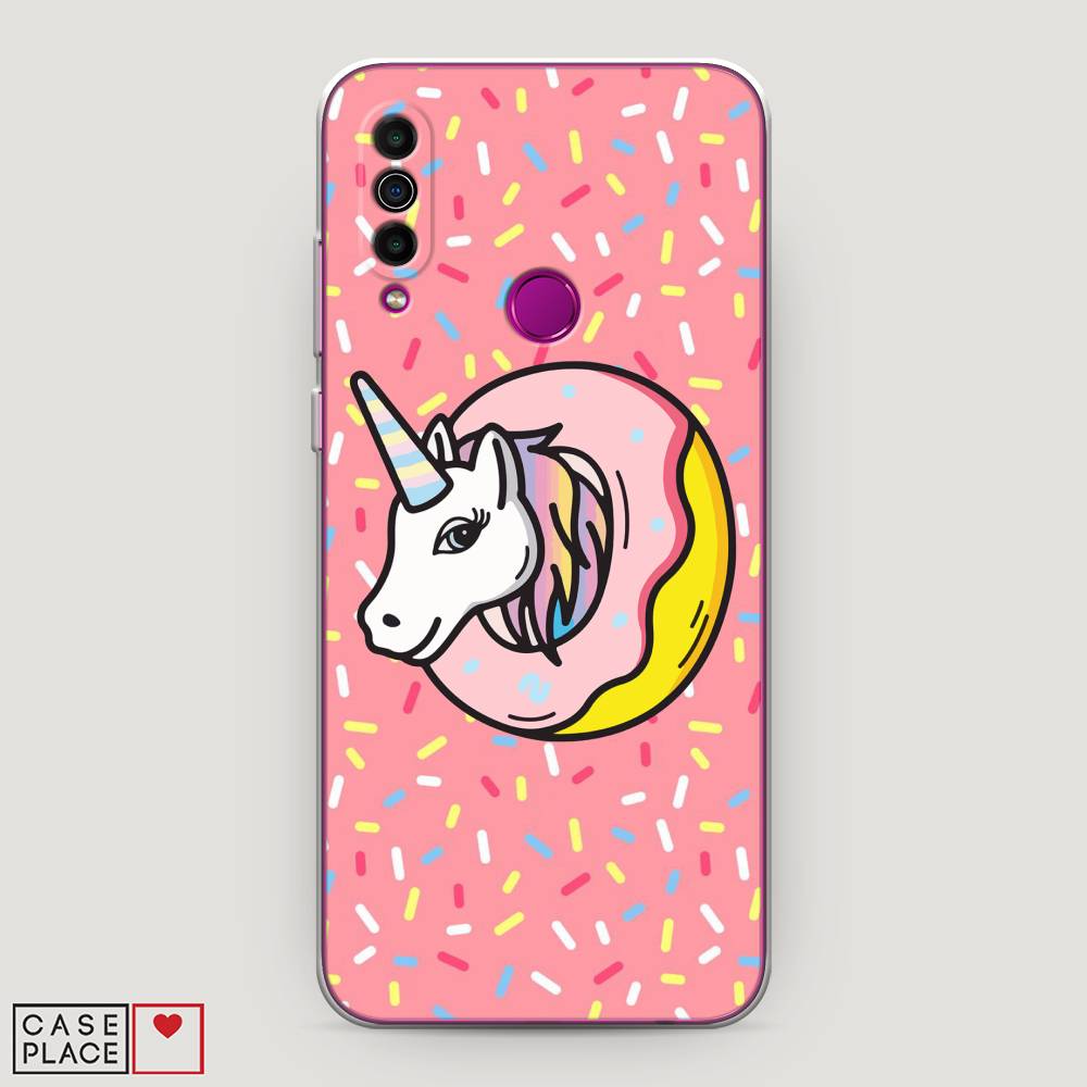 

Чехол Awog на Meizu M10 "Единорог в пончике", Розовый;желтый;белый, 73850-2