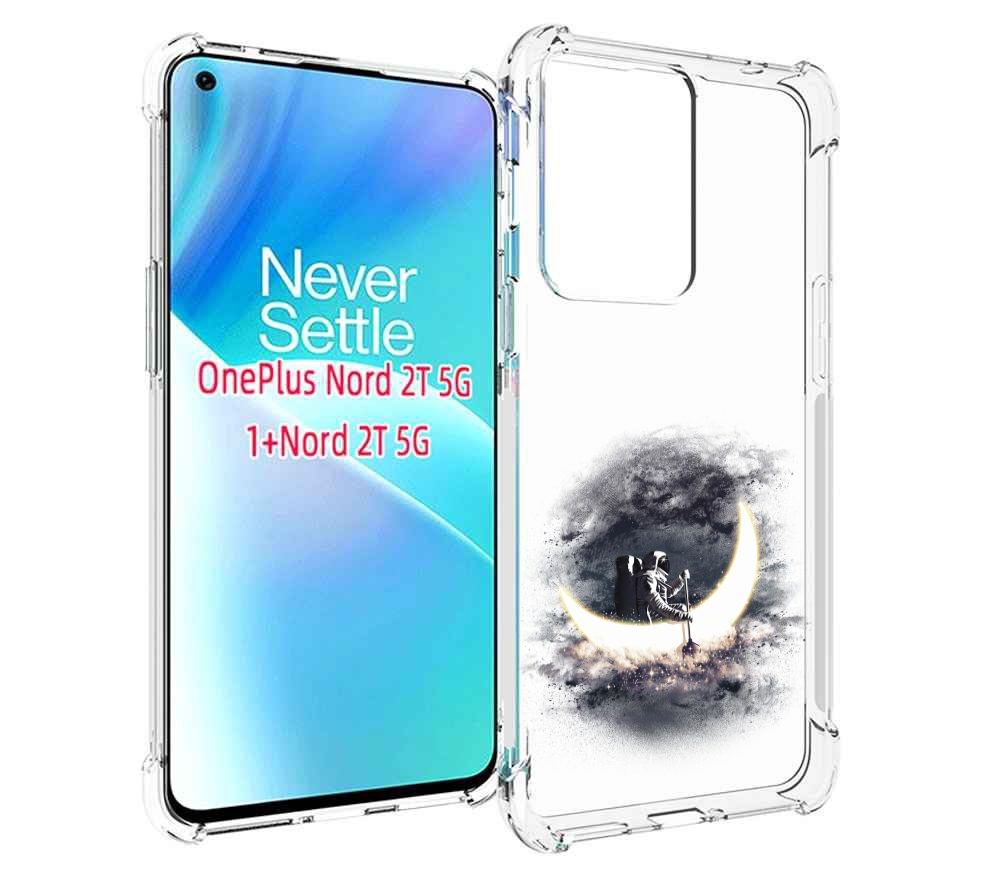 

Чехол MyPads лунный путешественник для OnePlus Nord 2T, Прозрачный, Tocco
