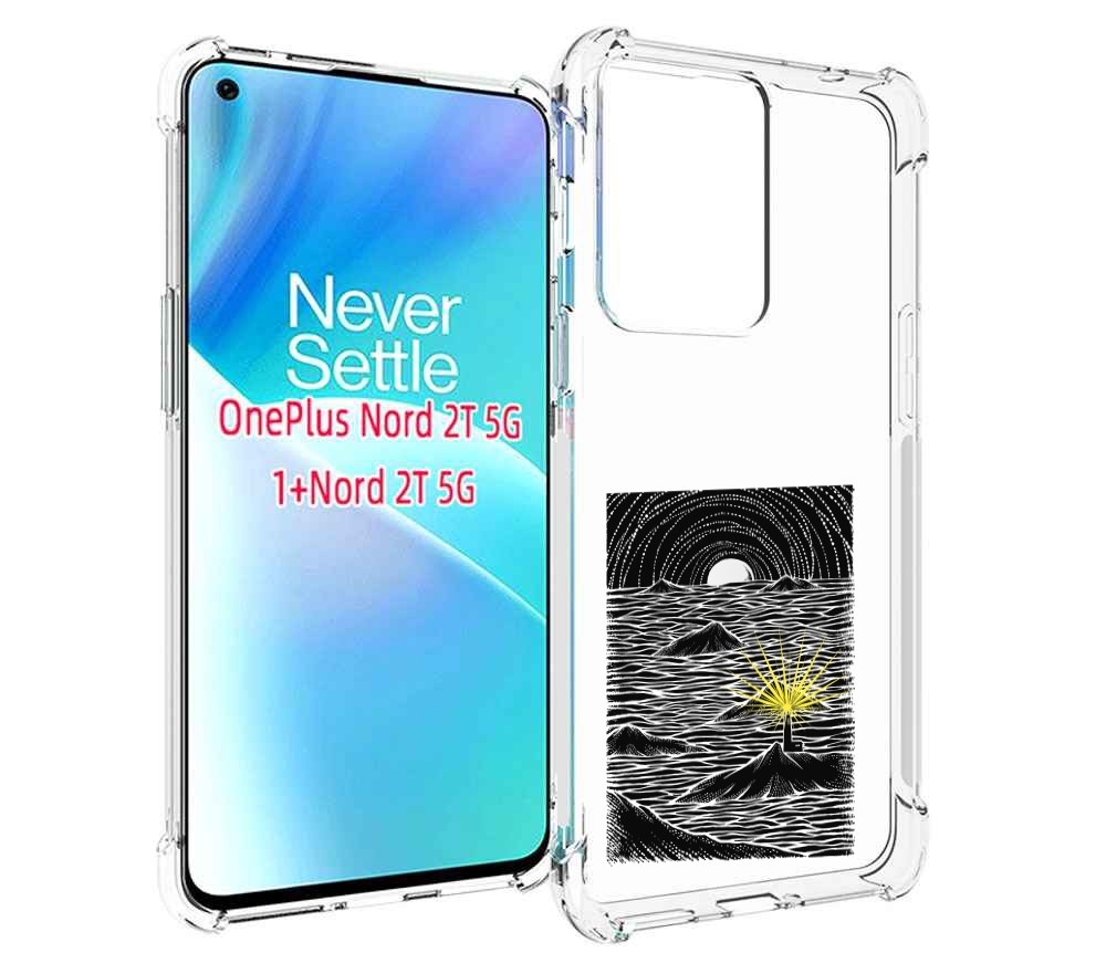 

Чехол MyPads маяк в черно белом море для OnePlus Nord 2T, Прозрачный, Tocco