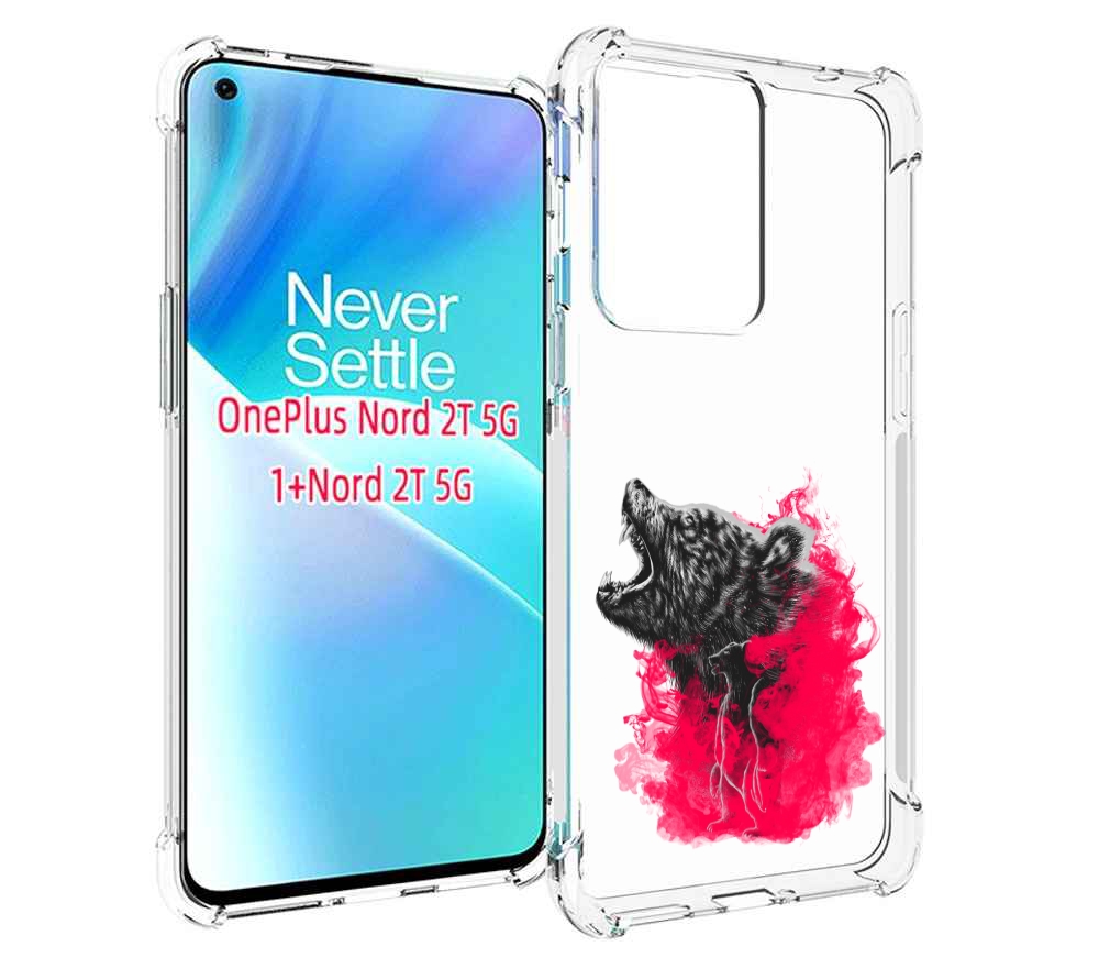 

Чехол MyPads медведь в дымке для OnePlus Nord 2T, Прозрачный, Tocco