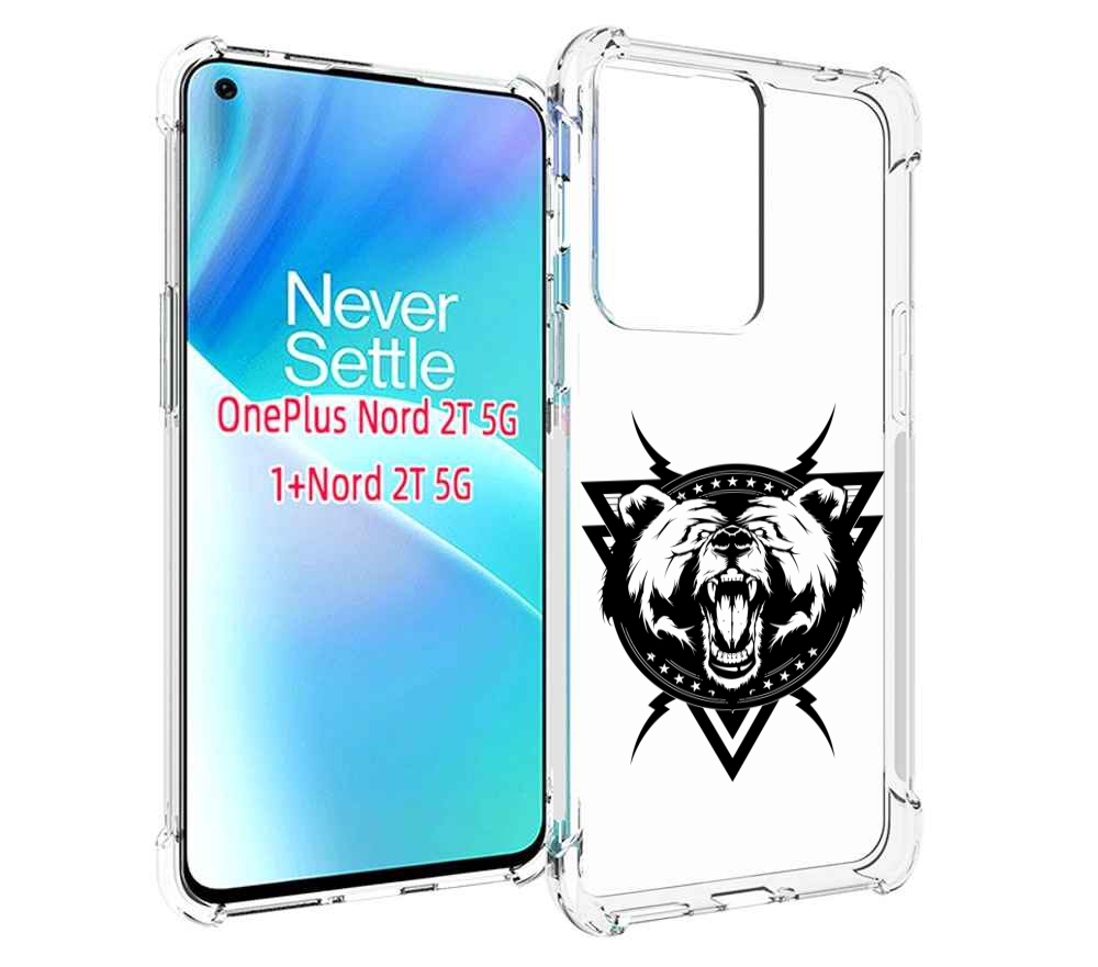 

Чехол MyPads медведь в треугольнике для OnePlus Nord 2T, Прозрачный, Tocco