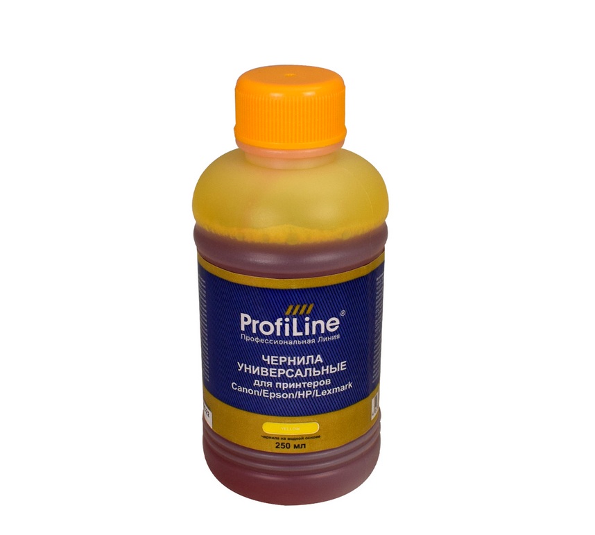 

Чернила для струйного принтера ProfiLine (PL_INK_U_C/E/H/L_Y_250ml) желтый, совместимый