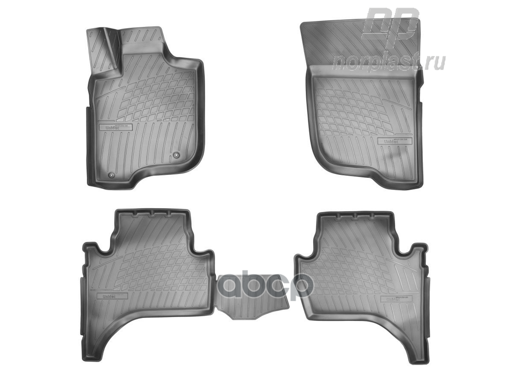 

Коврики в салон 3D полиуретан NORPLAST MITSUBISHI L200, 2007 черный комплект NPA11-C59-330