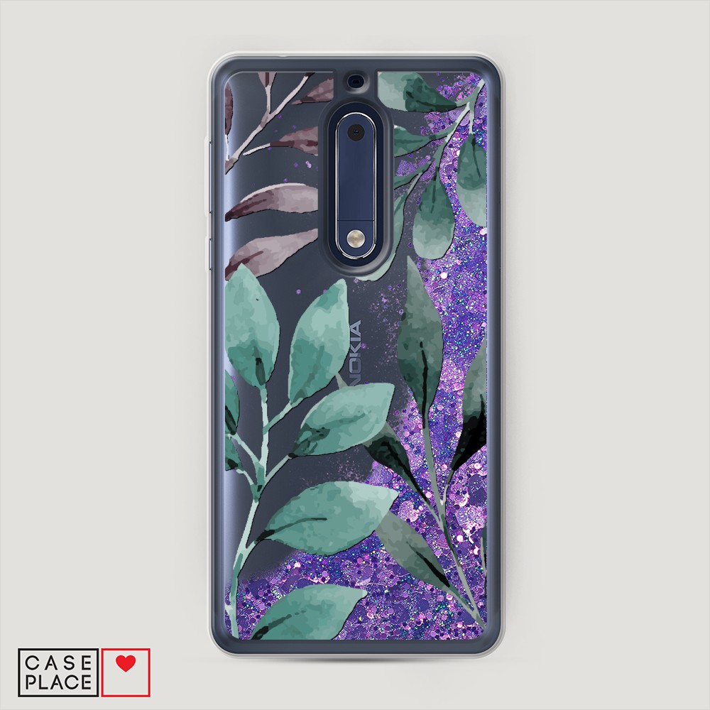 

Чехол Awog на Nokia 5 / Нокиа 5 "Листы цветов", 120292-1