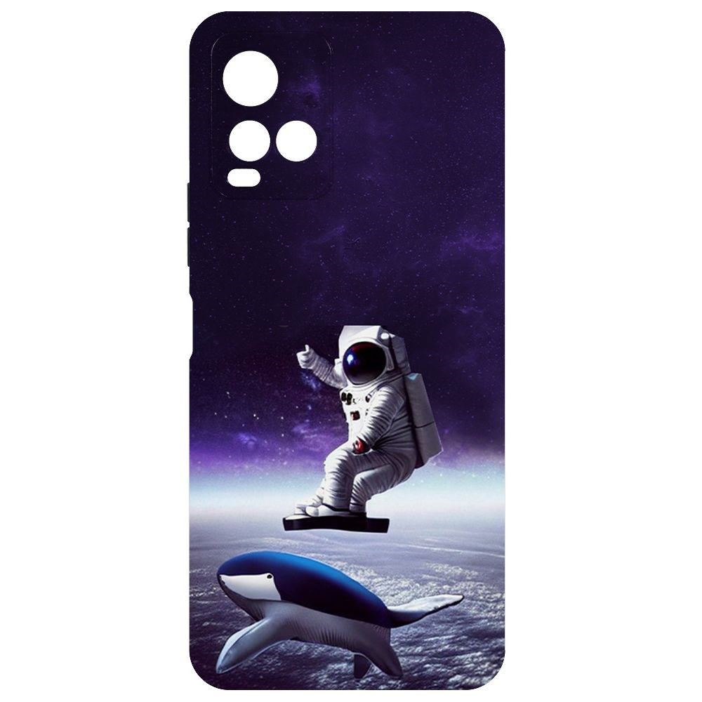 

Чехол-накладка Софт Спейсбордер для Vivo Y33s, Черный