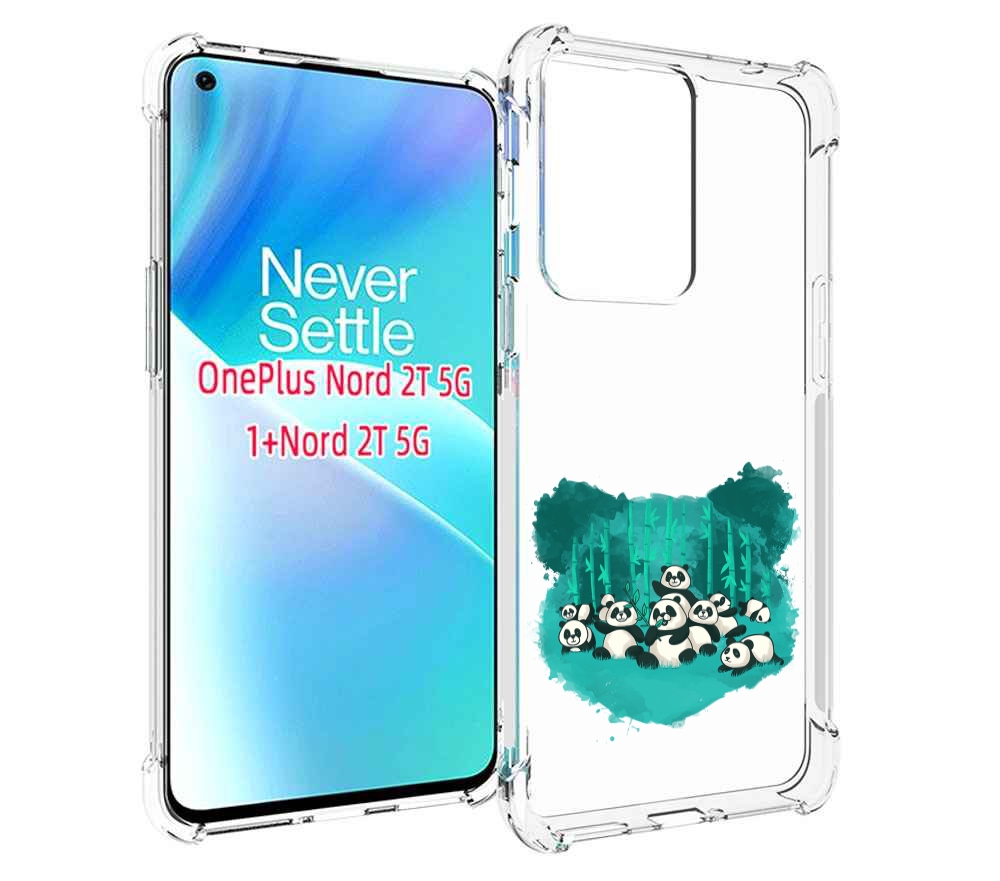 

Чехол MyPads нарисованные панды для OnePlus Nord 2T, Прозрачный, Tocco