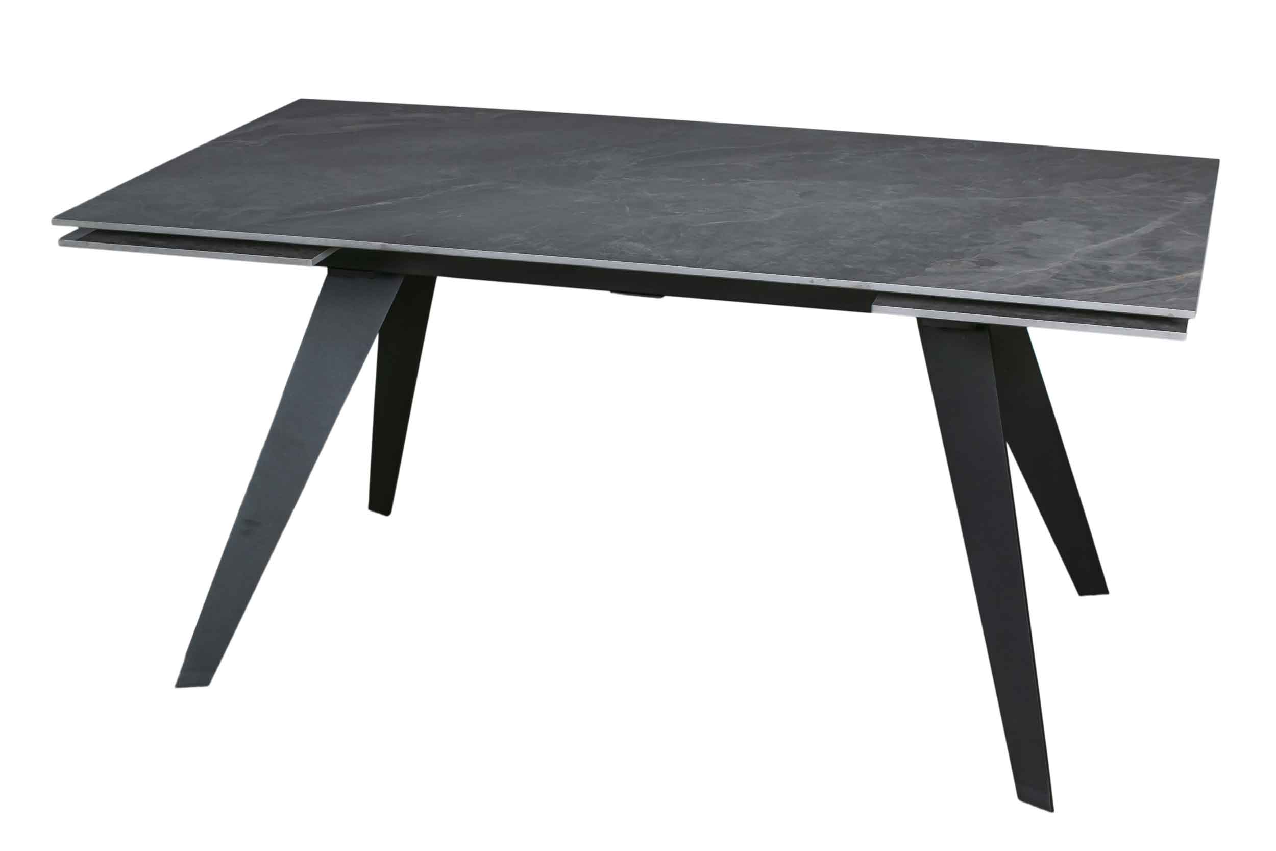

Керамический стол Laosta Рейн 160(240)х90х76 глянцевый Bonix Grey, Рейн 160-240