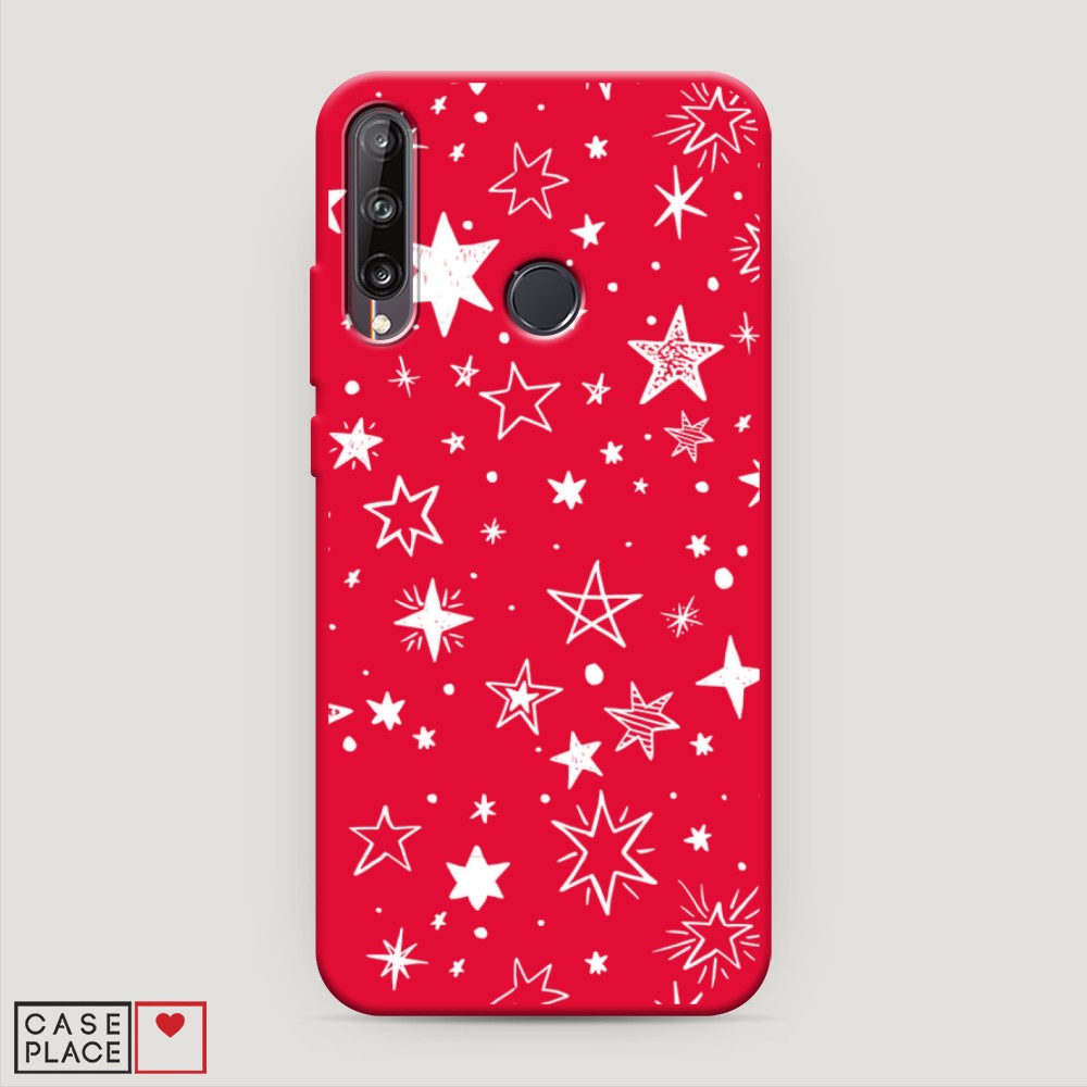 

Чехол Awog на Honor 9C/Huawei P40 Lite E/Y7p "Звездочки графика белая", Разноцветный, 612453-1