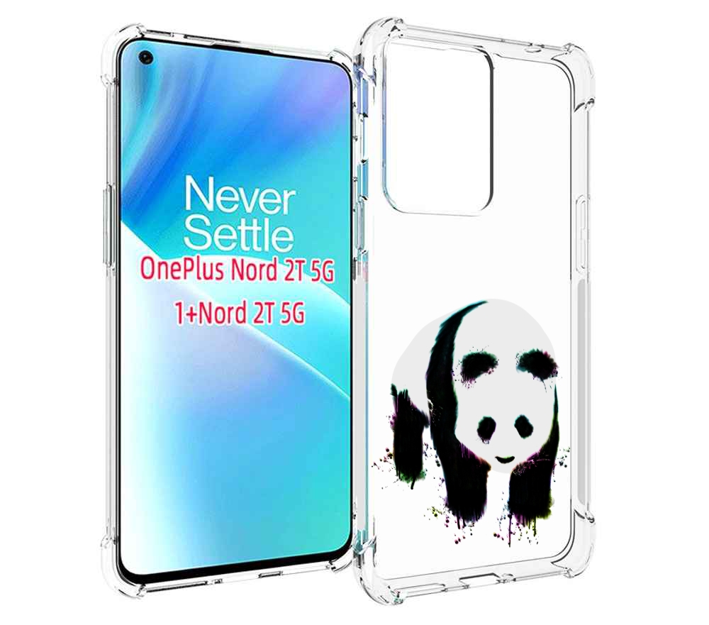 

Чехол MyPads панда в акварели для OnePlus Nord 2T, Прозрачный, Tocco