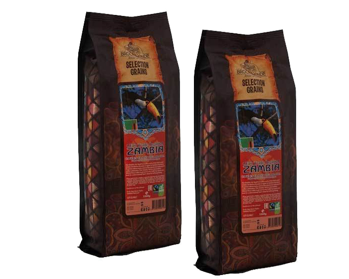 Кофе в зернах Broceliande Zambia, 1 кг х 2 шт