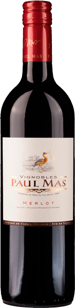 

Вино Paul Mas Merlot Pays d'Oc Red Dry, 750 мл