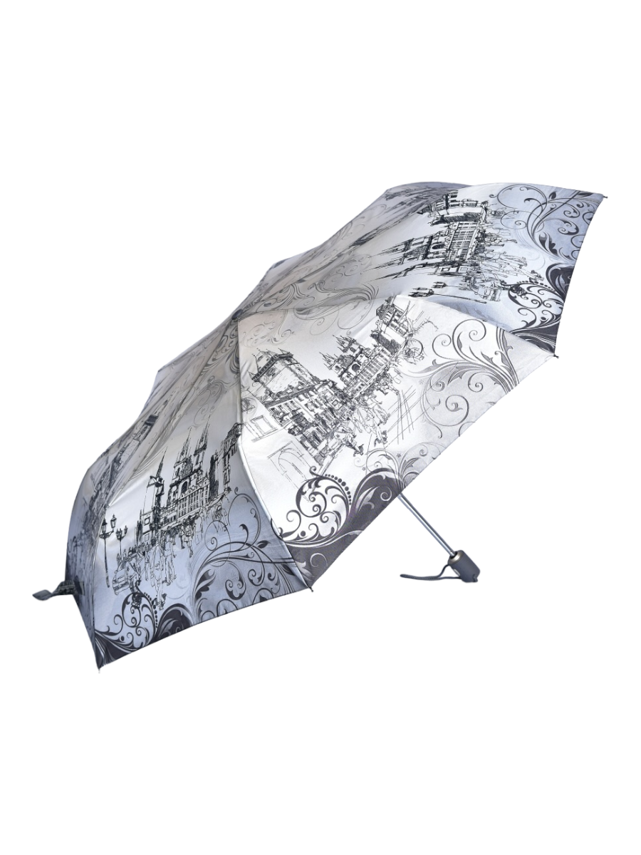 Зонт женский ZEST 23957 пепельно-серый