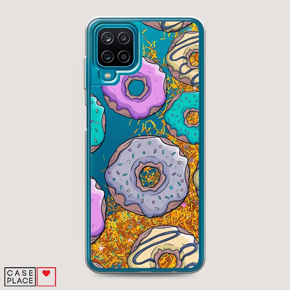 

Чехол Awog на Samsung Galaxy A12 / Самсунг A12 "Разноцветные пончики в глазури 2", Разноцветный, 2101690-1