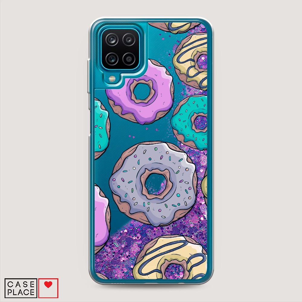 

Чехол Awog на Samsung Galaxy A12 / Самсунг A12 "Разноцветные пончики в глазури 2", Разноцветный, 2101692-1