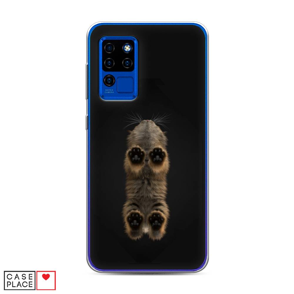 

Чехол Awog на Oukitel C21 / Оукитель C21 "Кошачьи лапки", Черный, 230350-1