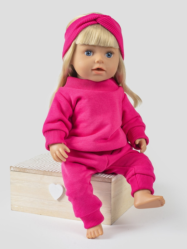 

Одежда для куклы Richline Baby Born 43 см, Х-992 Малиновый, Х-992