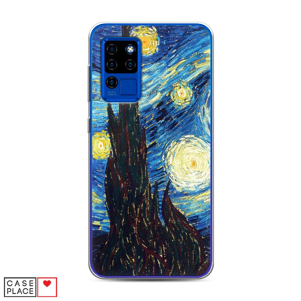 

Чехол Awog на Oukitel C21 / Оукитель C21 "Ван Гог Звездная ночь", Желтый, 230350-9