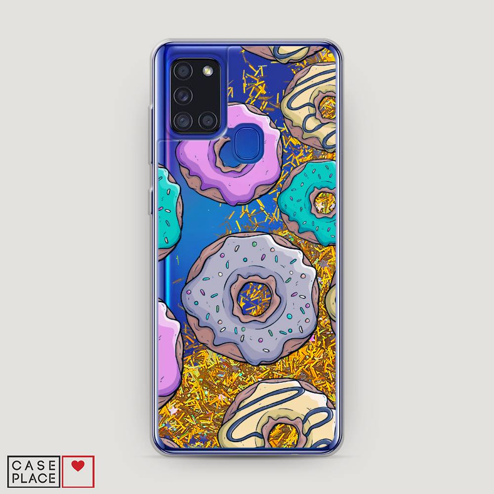 

Чехол Awog на Samsung Galaxy A21s / Самсунг A21s "Разноцветные пончики в глазури 2", Разноцветный, 2100290-1