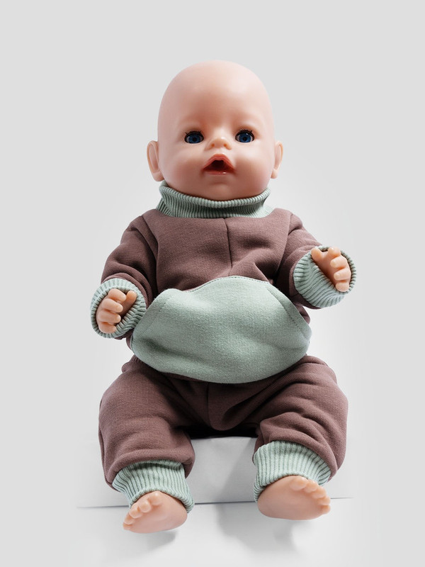 

Одежда для куклы Richline Baby Born 43 см, Х-999 Молочный-шоколад-олива, Х-999